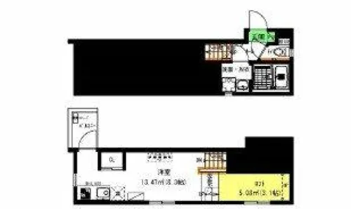 Lucia Hills名駅北【203号室】の間取り