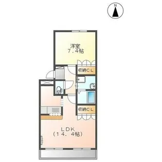 フローラルコート大高【201号室】の間取り