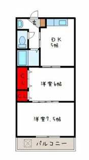サンハイツ中尾【3階】の間取り
