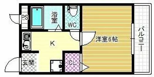 リベラルコート【3階】の間取り