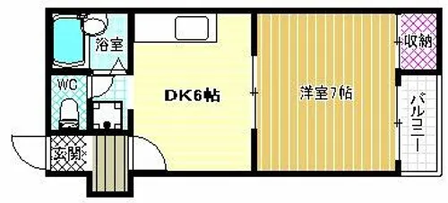 ハイツ・ハピネス【2階】の間取り