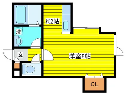 1Kの間取り画像