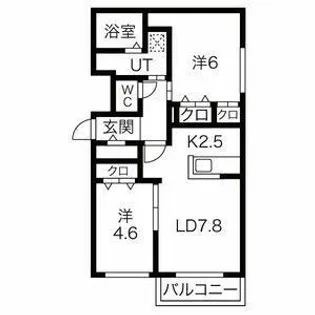 ブランシャールLily【4階】の間取り