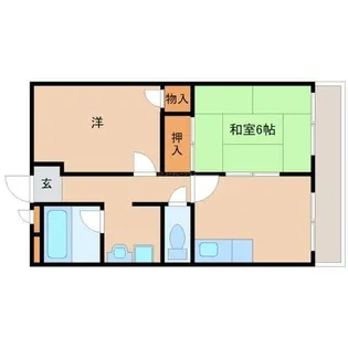 山栄ビル【5階】の間取り