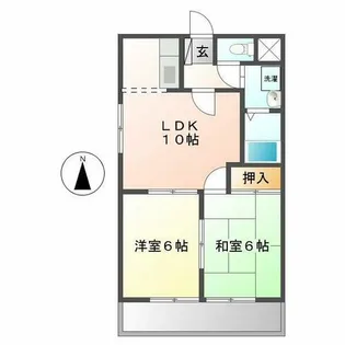 サンパティーク日向【2階】の間取り