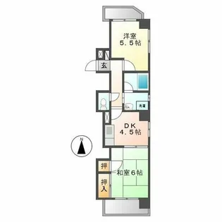 第2宏和ビル【6階】の間取り