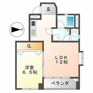 愛知県名古屋市瑞穂区下坂町1丁目【マンション】の間取り