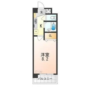 ハウスセゾン北野【4階】の間取り