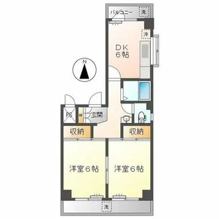 メゾンオネスティー【2階】の間取り