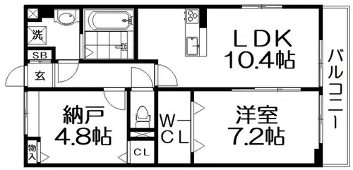 サンリットハーモニー【2階】の間取り