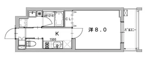 モナド【4階】の間取り