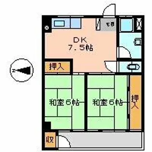 ミヅホビル【3階】の間取り