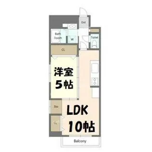エルザセンティア筒井【4階】の間取り