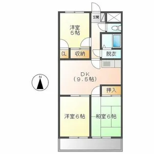 フォレスト本宮【4階】の間取り