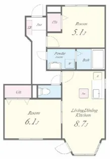 サニーパーク【1階】の間取り