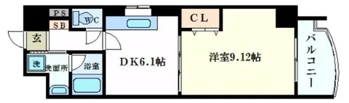 メルベーユコート【3階】の間取り