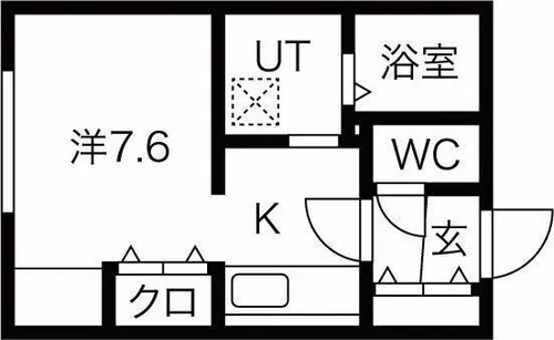 Blossom中島公園(ブロッサム)【4階】の間取り