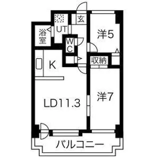 ブリーズ宮の沢I【7階】の間取り