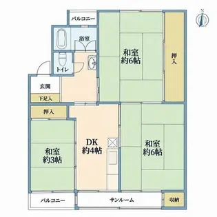 離宮ビル【305号室】の間取り