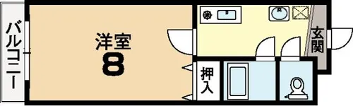 京都府城陽市寺田袋尻【マンション】の間取り