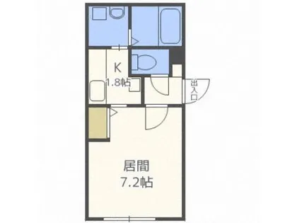 プレシェルト中の島【2階】の間取り