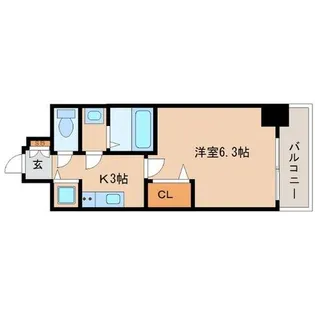 プレサンスKOBEグレンツ【13階】の間取り