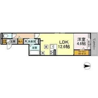 セレスティア森末町【1階】の間取り