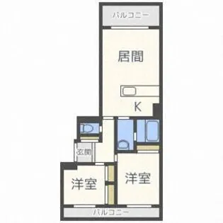 カーサ・エルモーサ【2階】の間取り