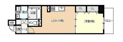 ラ・メゾン輝【8階】の間取り