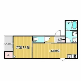 LECOCON中川Ⅱ【3階】の間取り