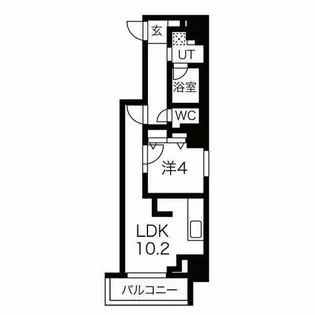 ラ・クラッセ札幌シティイースト【11階】の間取り