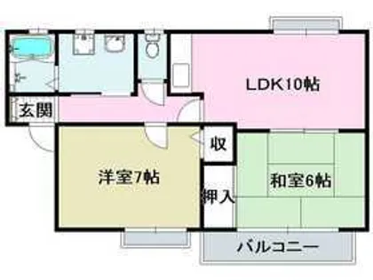 フィールド・ヴィレッジ【201号室】の間取り