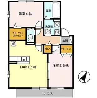 フォレストヒルズⅡ棟【1階】の間取り