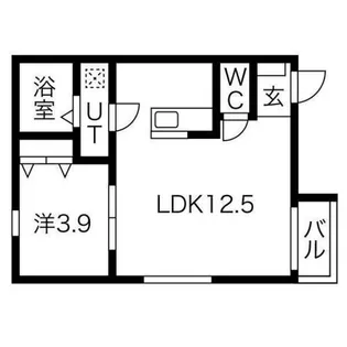 豊ハイツ【1階】の間取り