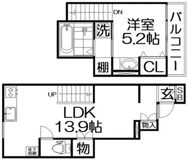 Casa Horizon korien【1階】の間取り