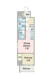 MONO御器所【5階】の間取り
