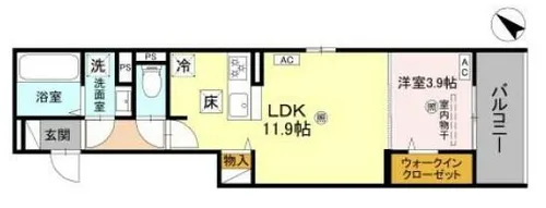 LaMaison大池町【1階】の間取り