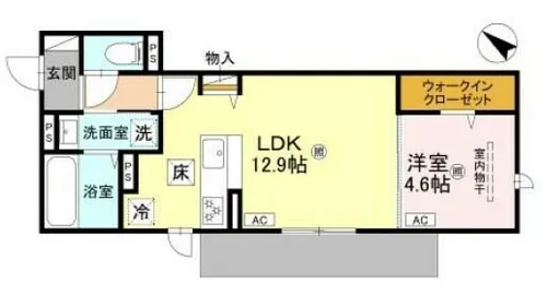 LaMaison大池町【1階】の間取り
