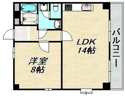 アーバンコモード新長田【4階】の間取り