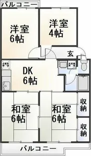 第2グリーンハイツ【B-1号室】の間取り