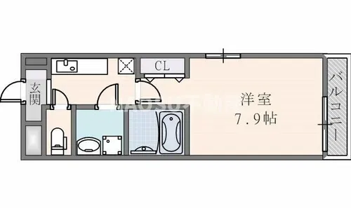 シャルマン昭和町【101号室】の間取り