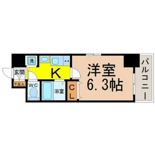 プレサンス久屋大通公園サウス【9階】の間取り