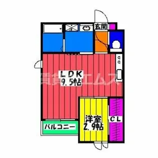 REGALEST大橋東【101号室】の間取り