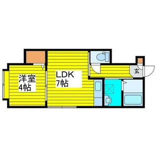 エヴァンス大友公園【2階】の間取り