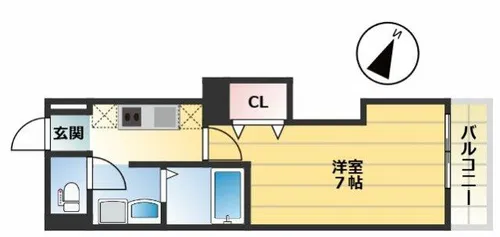 みおつくし城北【3階】の間取り