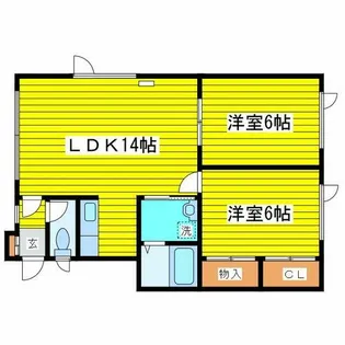 サンライズ33【1階】の間取り