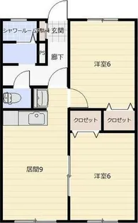 ロイヤルシャトー平岸【1階】の間取り