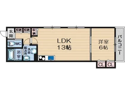 クリエオーレ太田1【2階】の間取り