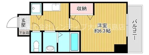 大阪府大阪市都島区都島北通2丁目【マンション】の間取り