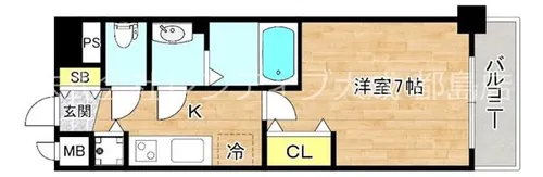 大阪府大阪市都島区中野町4丁目【マンション】の間取り